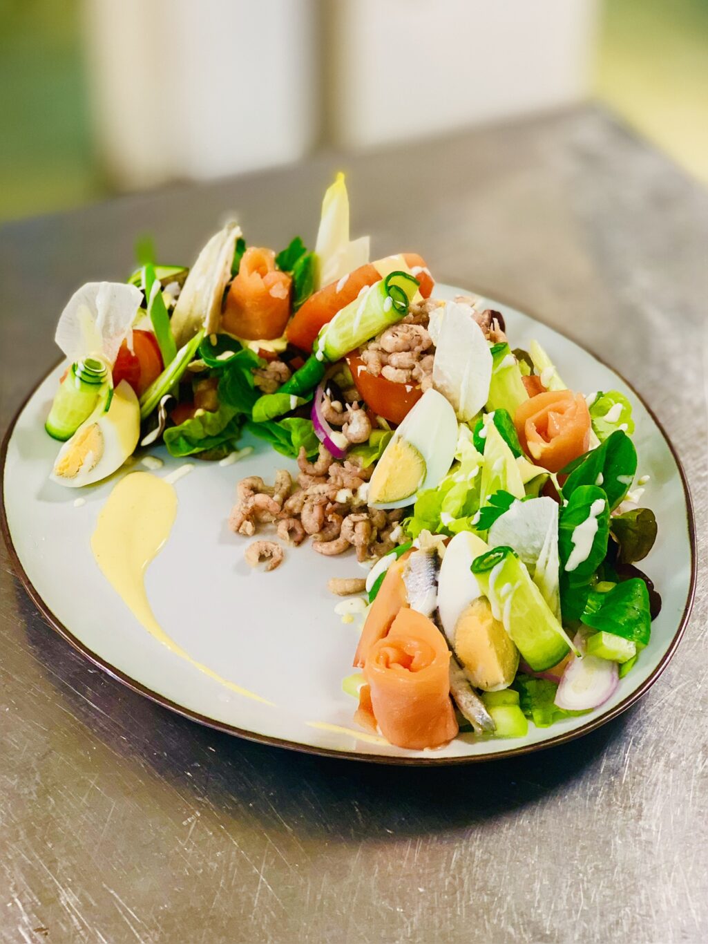 Het verwarmde terras van Brasserie In den Doorn
